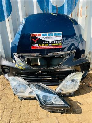 Toyota Starlet front bumper spares (bumper,bonnet,right LED and L and R headligh
