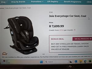 R 3500.00 fot both. Jole - 2 x baby seats . Very good condition . 