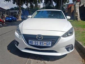 2015 Mazda 3 1.6 Petrol, Manual, White Color, Mileage 113000