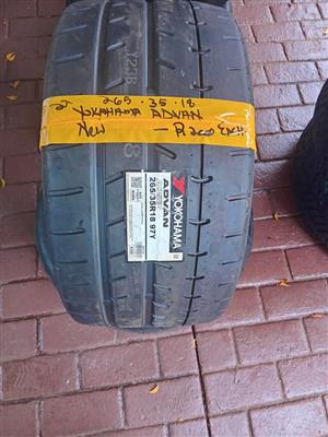 2x Yokahama Advan 18 inch NEW