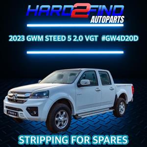2013 GWM Steed 5 2.0 VGT #GW4D20D Stripping For Spares!!!