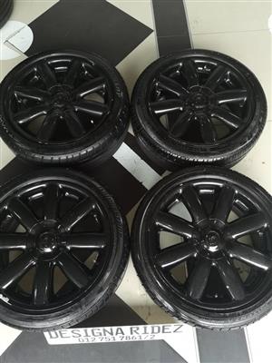 MINI COOPER RIMS/WHEELS & TYERS 17INCH 4X100PCD