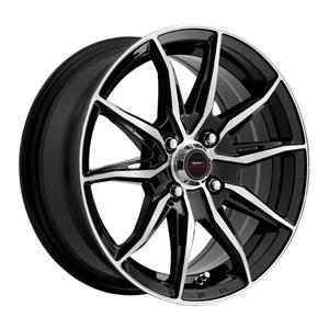 15″ A-Line VF1 5/114 Black Machine Face Alloy Wheels