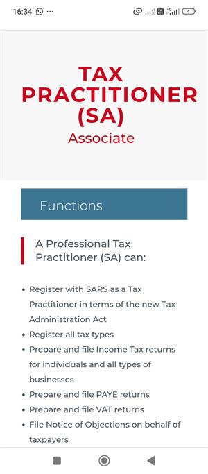 I am registered with SAIT RCB.you can verify me with Sars .Be compliant 