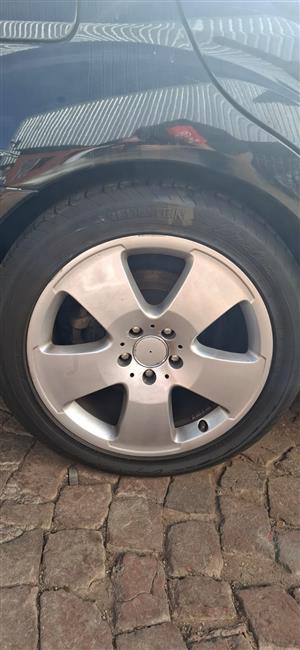 Mercedes Benz S350 rim tyre set for sale W221 preface 