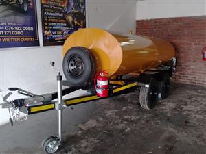 2026 3000L MILD STEEL DIESEL TANKER DOUBLE AXLE BRAKED  
