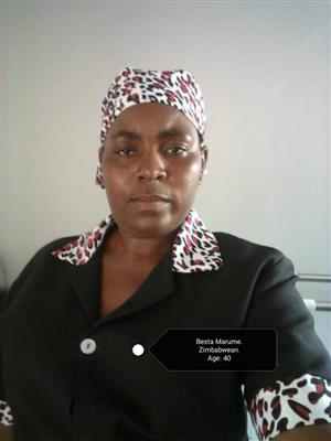 ZIMBABWEAN DOMESTIC WORKER /NANNY 