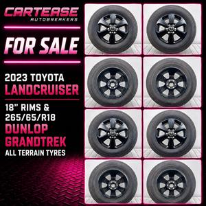 2023 TOYOTA LANDCRUISER 18” RIMS & TYRES FOR SALE !!!