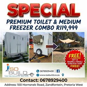 SPECIAL Toilet & Freezer Combo going on