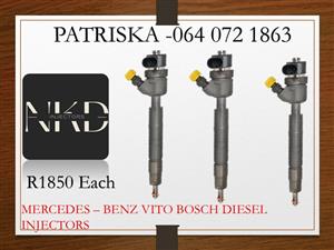 MERCEDES VITO BOSCH DIESEL INJECTORS FOR SALE