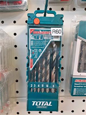Brand New Total Tools 6 Piece HSS twist drill set