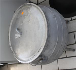 SILVER ALLUMIUM BIG 3 LEGS POT W/LID S065750A