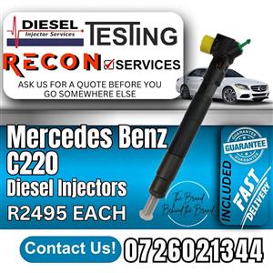 Mercedes Benz C220 diesel injectors for sale