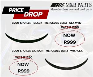 Mercedes-Benz Boot Spoilers Now Reduced