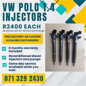 VW POLO 1.4 INJECTORS FOR SALE WITH WARRANTY 