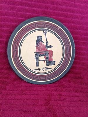 Pottery hanging plate