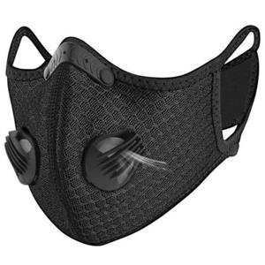 Sporty protective Mask with Double Valves with Velcro size adjust