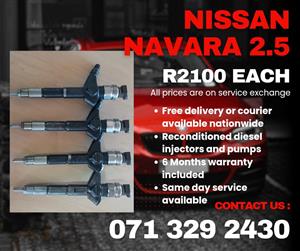 NISSAN NAVARA 2.5 INJECTORS FOR SALE 