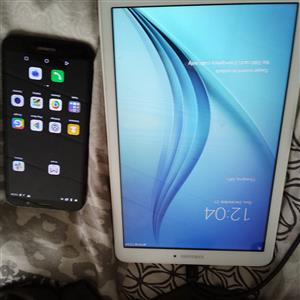 Samsung Tab E. huawei Y 5