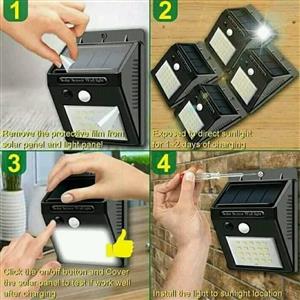 Motion sensor solar lights