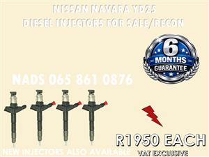 NISSAN NAVATA YD25 DIESEL INJECTORS FOR SALE OR TO RECON