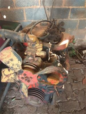 Perkins four cylinder motor and three speed gearbox for sale