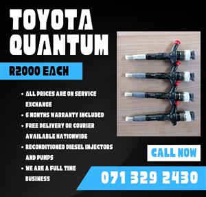 TOYOTA QUANTUM INJECTORS FOR SALE 