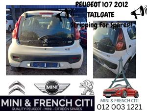 Peugeot 107 2012 Tailgate Stripping For Spares - Good Condition 