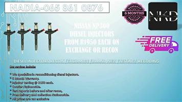 Nissan NP300 diesel injectors for sale