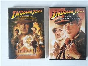 Indiana Jones. Movie DVD. Two Movies to choose from. See pictures for list of the Movies included.