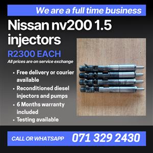 NISSAN NV200 1.5 INJECTORS FOR SALE 