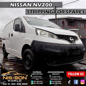 NISSAN NV200 STRIPPING FOR SPARES