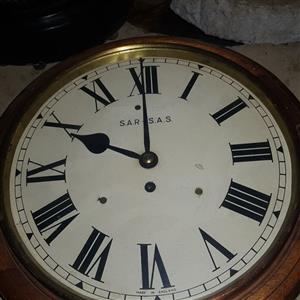 antique railway clock