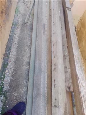 Wooden beams - (+2.5metres) for sale / beam slightly negotiable 