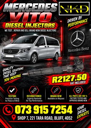 Mercedes Vito Diesel Injectors 
