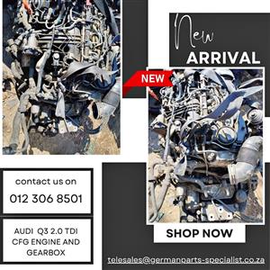 Audi Q3 2.0 TDI CFG Engine And Gearbox FOR SALE 