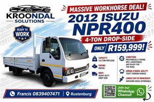2012 Isuzu NPR400 4 ton drop-side