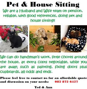 Pet and House Sitting