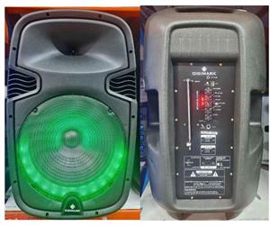 15" Bluetooth Rechargeable Speaker with wireless mic