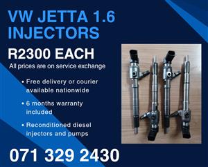 VW JETTA 1.6 INJECTORS FOR SALE WITH WARRANTY 