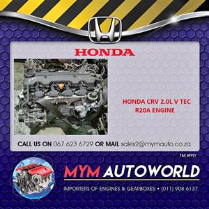 HONDA CRV 2.0L V TEC R20A USED IMPORTED ENGINE