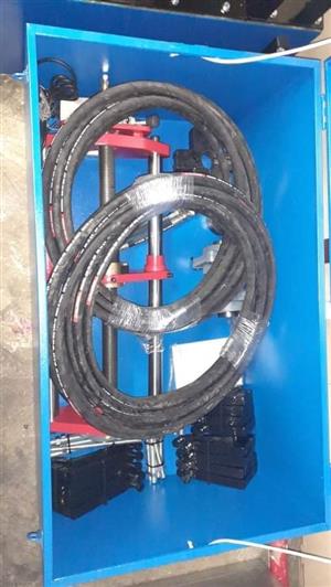 Complete hydraulic linebore machine