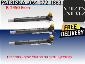MERCEDSE -BENZ C270 DELPHI DIESEL INJECTORS FOR SALE