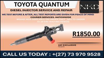 Toyota Quantum Diesel injectors 