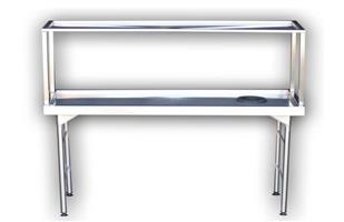 Second Hand 2.3m S/steel 2-Tier Table - BBRW