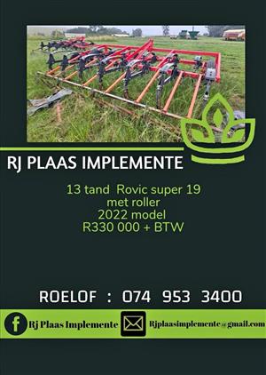 Rovic 13 tand super 19 ripper met roller