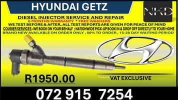 Hyundai Getz Diesel Injectors 