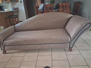 Leatherette Chaise Coach