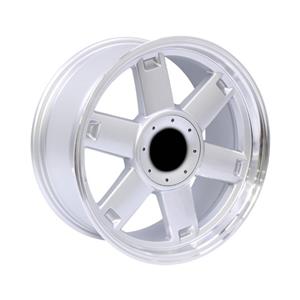 17″ PE60 4/100 & 5/100 Silver Machine Edge Alloy Wheels