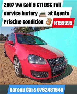  2007 Vw Golf 5 GTI DSG Full service history by agents